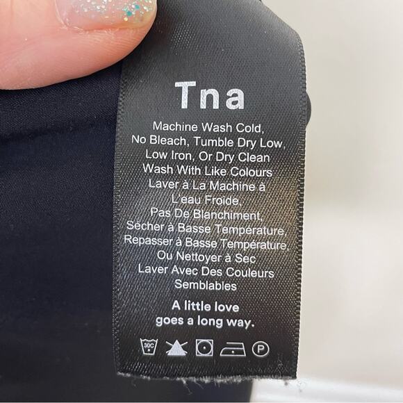 TNA Aritzia Speed Jogger Drawstring Black Joggers with Pockets Size Large - Picture 7 of 8